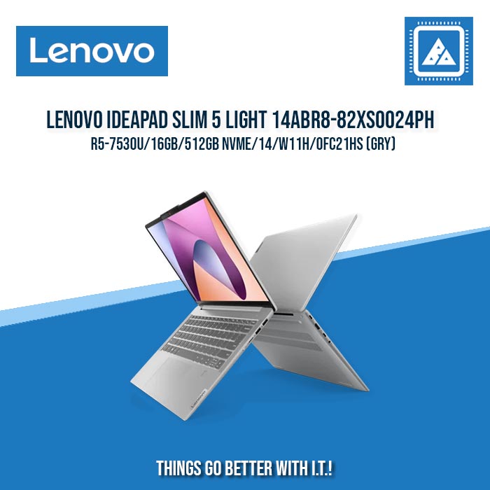 LENOVO IDEAPAD SLIM 5 LIGHT 14ABR8-82XS0024PH R5-7530U/16GB/512GB NVME | BEST FOR STUDENTS AND FREELANCERS LAPTOP LENOVO IDEAPAD SLIM 5 LIGHT 14ABR8-82XS0024PH R5-7530U/16GB/512GB NVME | BEST FOR STUDENTS AND FREELANCERS LAPTOP